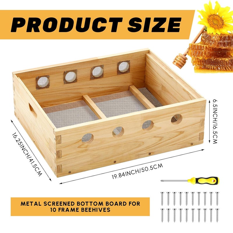 Colingmill 10 Frame Bee Hive Quilt Box Winter Not Assembled Moisture Quilt Box for Winter Preparation for Beekeepers(not Pre-Installed) - Image 2